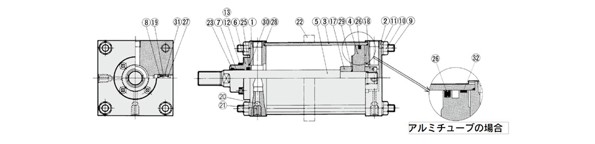 Air-hydro type diagram 