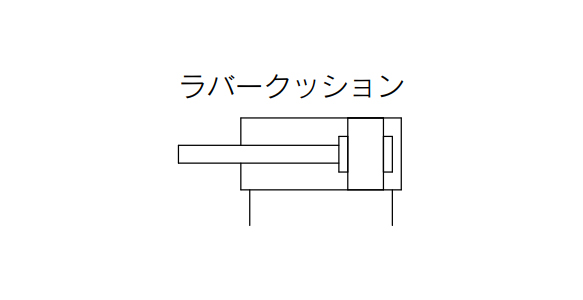 JIS symbol of HYB Series Round Type Hygienic Design Cylinder (rubber bumper)