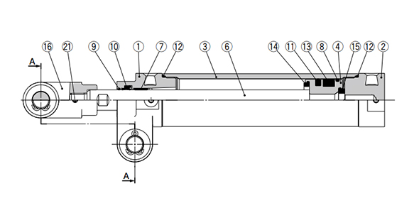 CKG□ / CKP□25, 32, 40 structure drawings