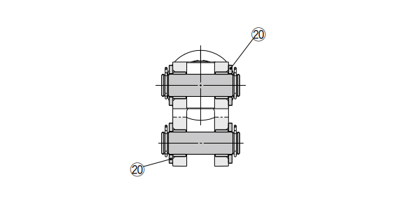 Clevis width symbol B structure drawing