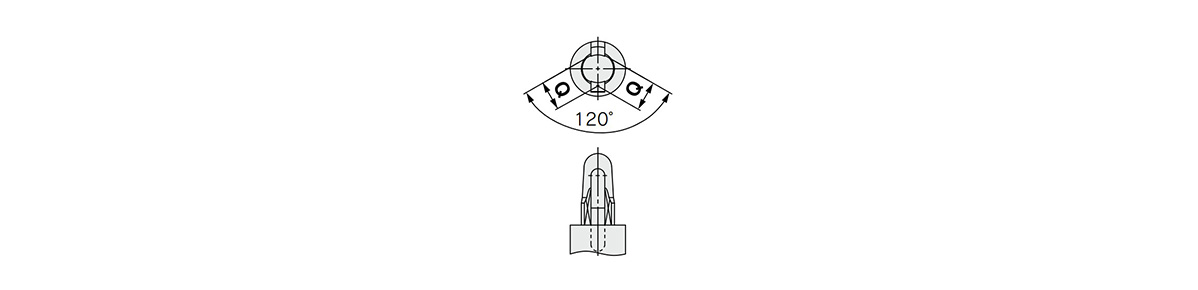 CKU32 (clamping height LOW) diamond type (ø9.5 [pin diameter 9.5 mm] or more)