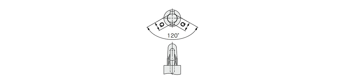 CKU32 (clamping height HIGH) diamond type (ø9.5 [pin diameter 9.5 mm] or more)