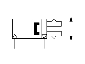 Double acting, inner-diameter grip JIS symbol