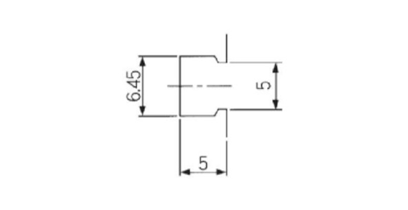 Auto switch mounting groove (enlarged view) dimensional drawing