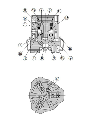 Closed condition structure drawing