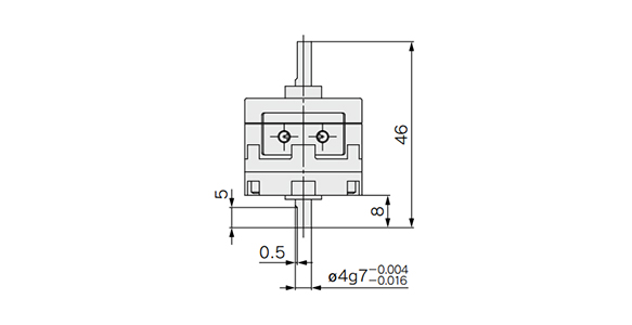 Double shaft / Port location: side ported