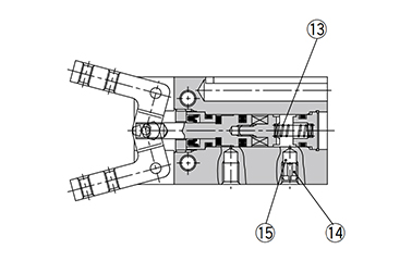 Single acting structure drawing