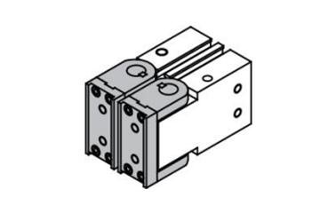 Finger option: flat finger type (standard) external appearance