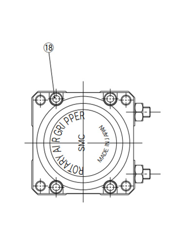 Rotary Chuck MRHQ Series structure drawing