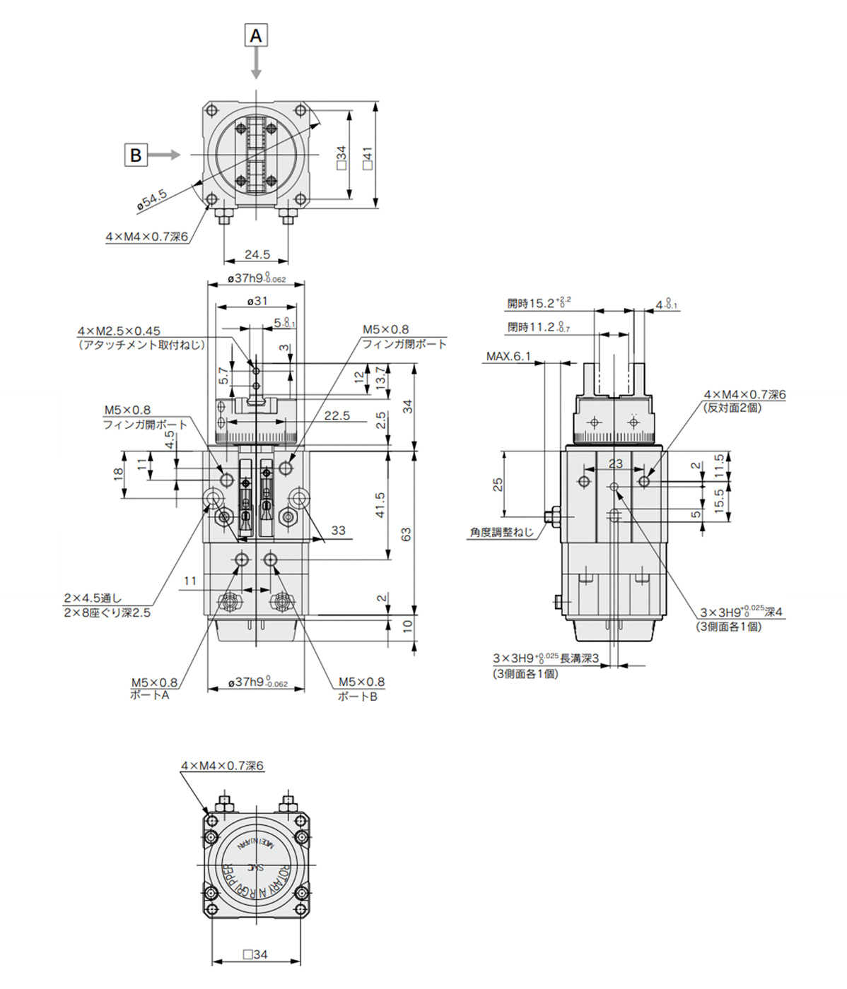 MRHQ10 external dimensional drawing