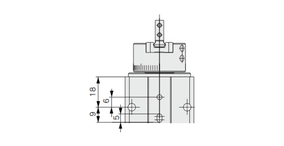 Side A external dimensional drawing