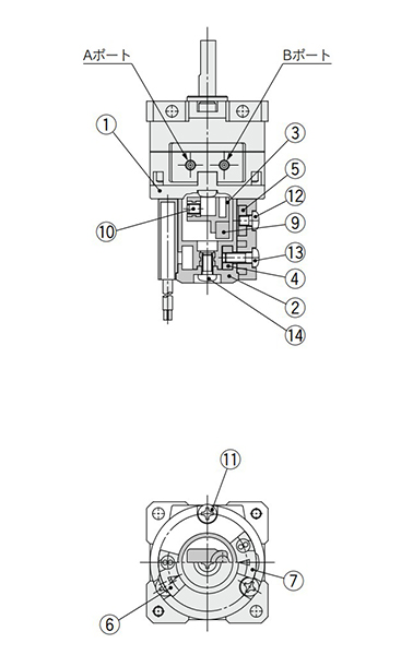 Size 10, 15 structure drawing