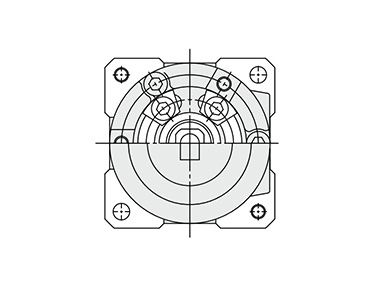 Single vane structure drawing