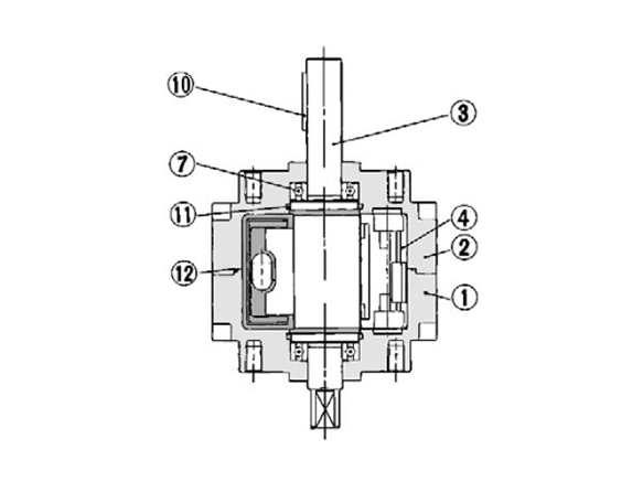 Standard dimensional drawing