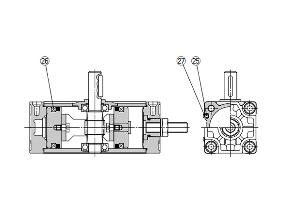 With auto switch structure drawing