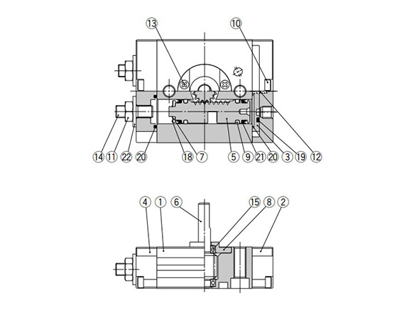 Standard type structure drawing