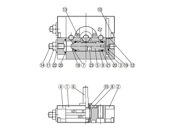 With auto switch structure drawing