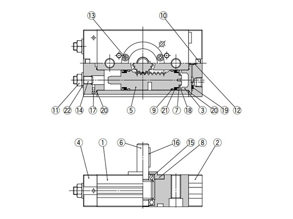 Standard type structure drawing