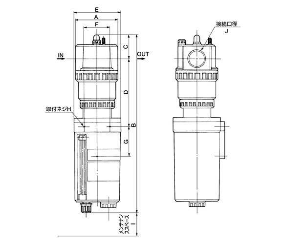 Semi-standard / 1,000 cm<sup>3</sup> tank