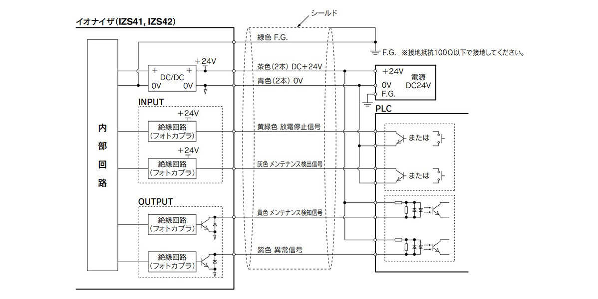 NPN specification wiring circuit diagram