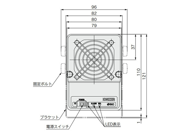 IZF10 Series dimensional drawing