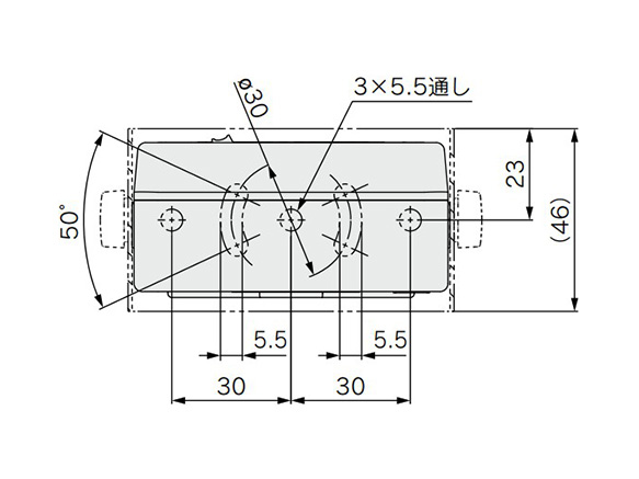 IZF10/IZF10R Series dimensional drawing (top part)