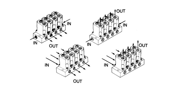 Conceptual diagram of connection variants