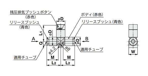 KEB Series dimensional drawing