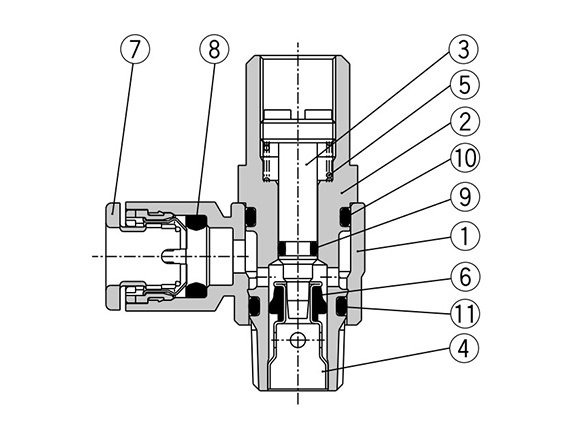 Meter-out type structure drawing