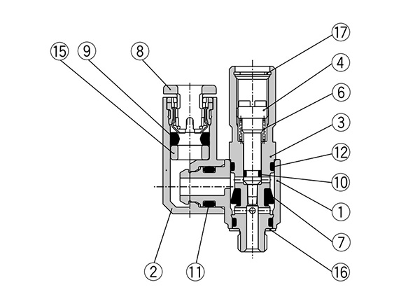 M5 type and U10/32 type structure drawing