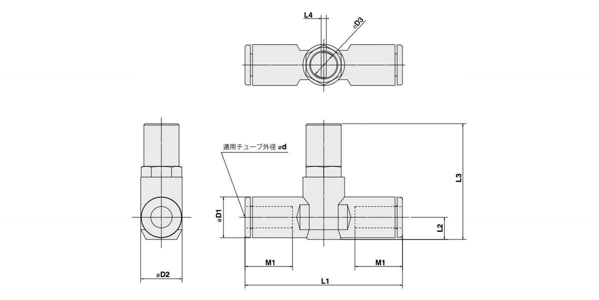 AS□□□1F-D Series dimensional drawing