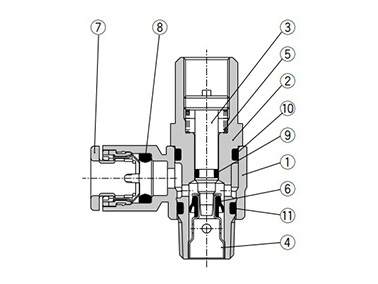 Meter-out type structure drawing