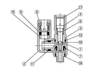 M5 type and U10/32 type structure drawing