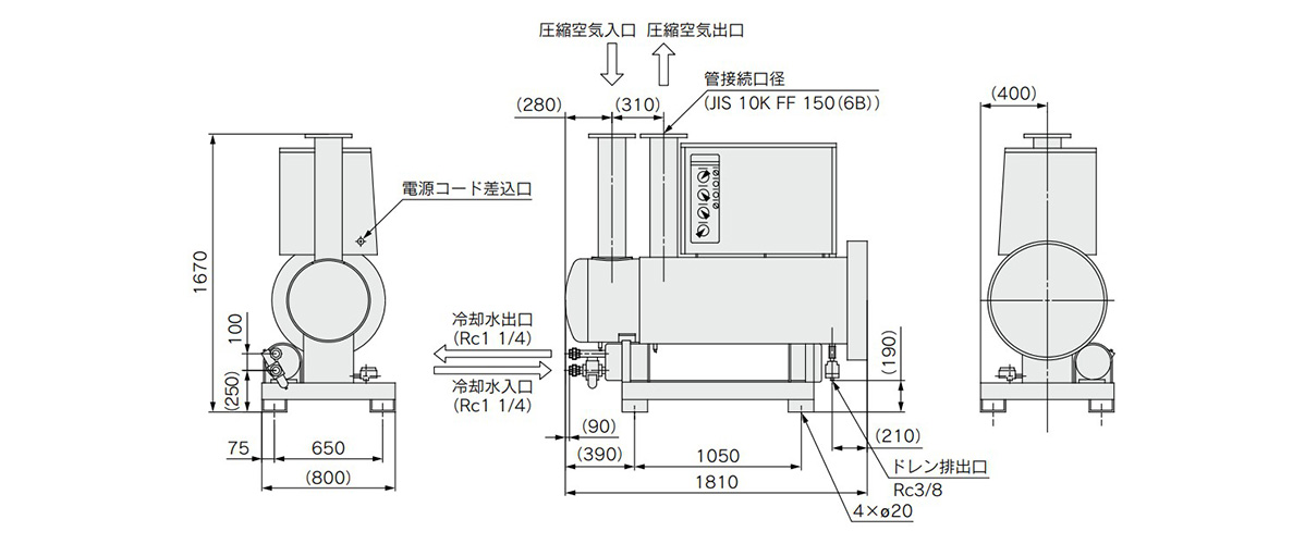 IDF370D dimensional drawing