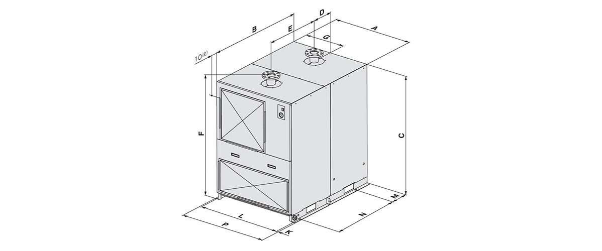 IDFA150F dimensional drawing