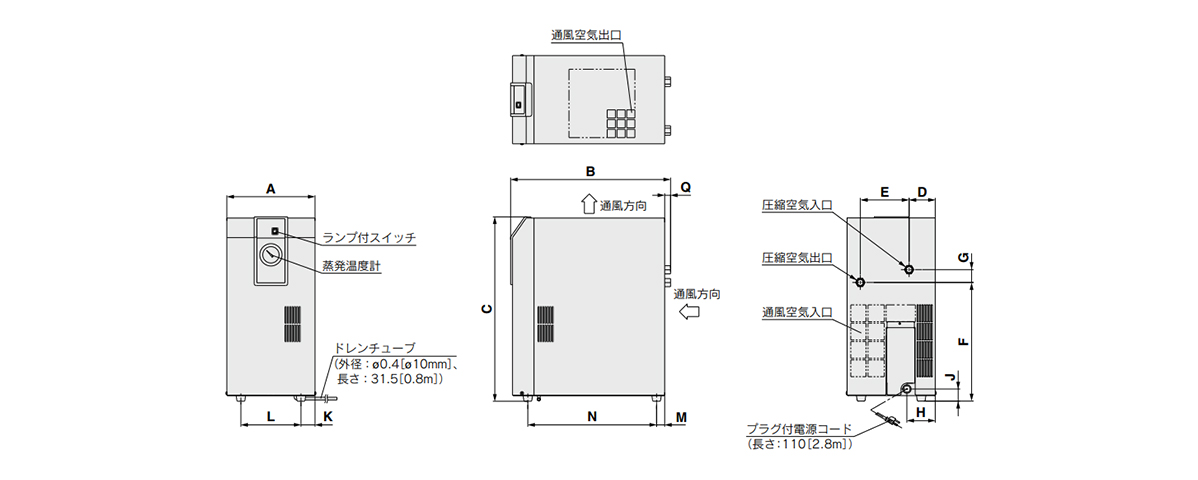 IDFB3E dimensional drawing