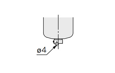 Dimensions: manual valve (with drain discharge valve)