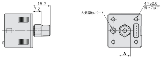 2 outputs + analog output (voltage/current) 3 screens, high-precision digital pressure switch, ZSE20A (F)/ISE20A series, 01: R1/8·N01: NPT 1/8 drawing