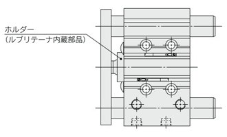 Compact guided cylinder with stable lubrication function (Lube-retainer), MGP series, dimensions