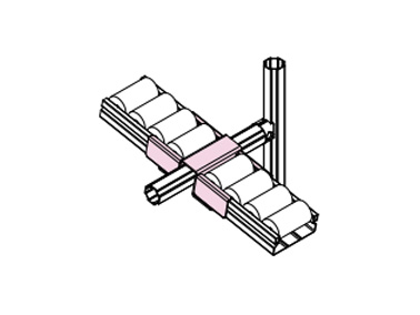 Drawing of wide roller conveyor hook C