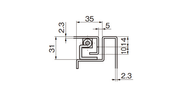 B-540-2 reference mounting example