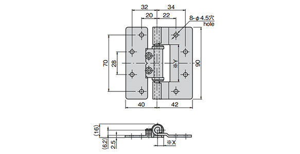 B-1109-0 dimensional drawing