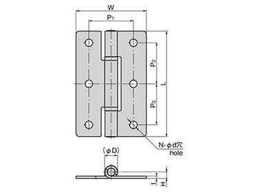 B-1209 series dimensional drawing