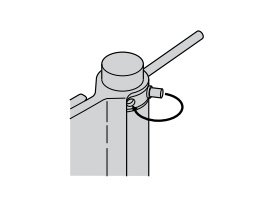 Torque changing method (2. Remove the stopper and insert it into the desired torque hole)