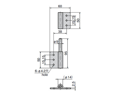 B-1103 dimensional drawing