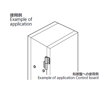 B-1103 application example (Application example for a control panel)