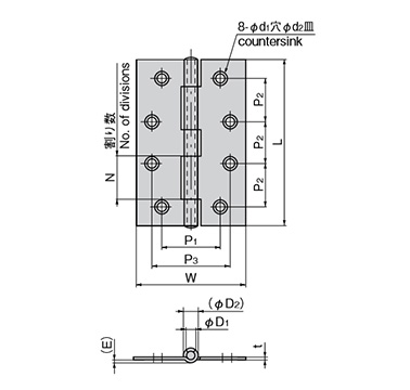 B-1100-8 dimensional drawing