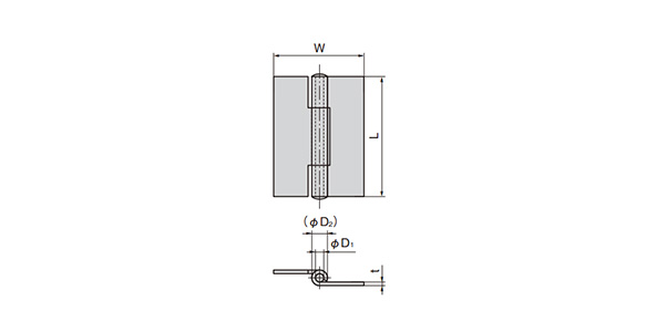 Stainless-Steel Parallel Type Hinge: related images