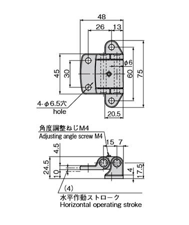 FB-1729N-3 dimensional drawing