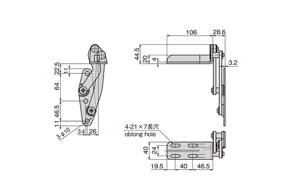 B-863-1 dimensional drawing